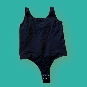 Simple black thong bodysuit!!